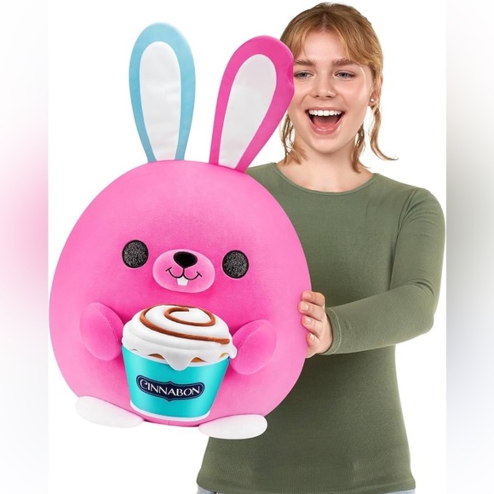Snackles Series1 Britney Bunny  (Cinnabon) Surprise Medium “14 Plush Ultra Soft.